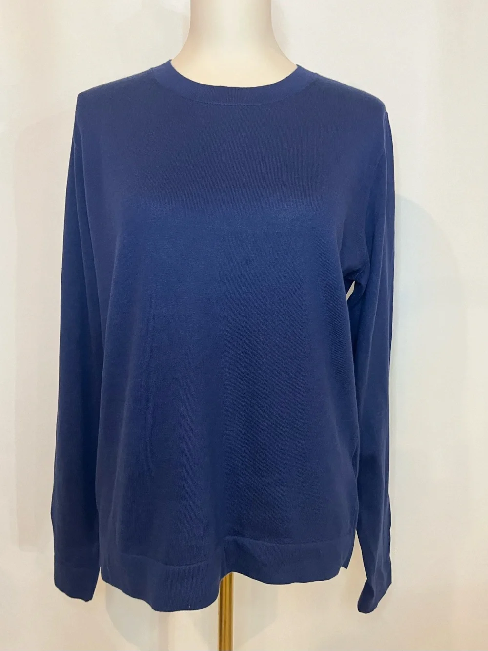J.Crew Cotton Teddie sweater in blue